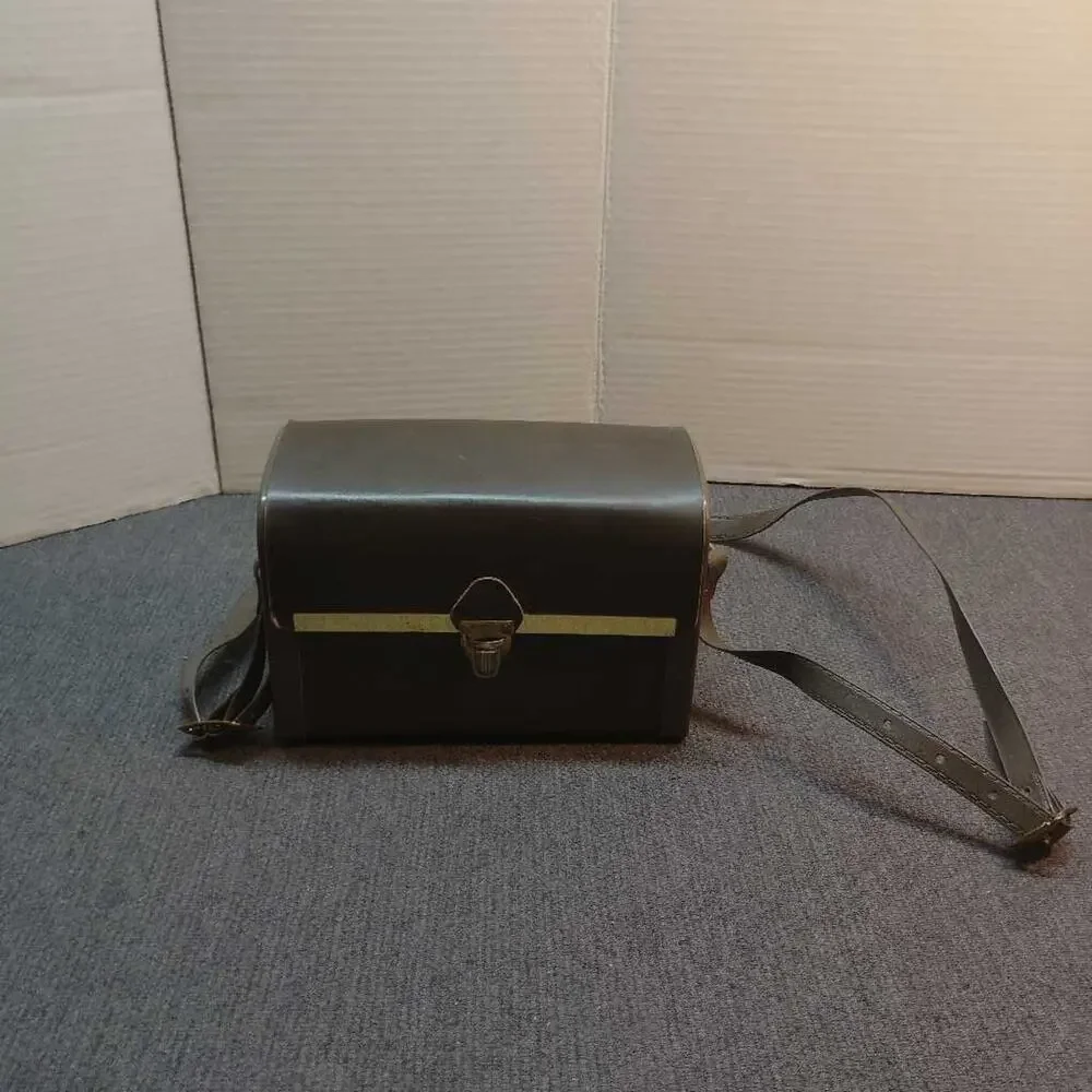 Vintage Kodak Instamatic 104 Camera Case Brown Leather Shoulder Bag